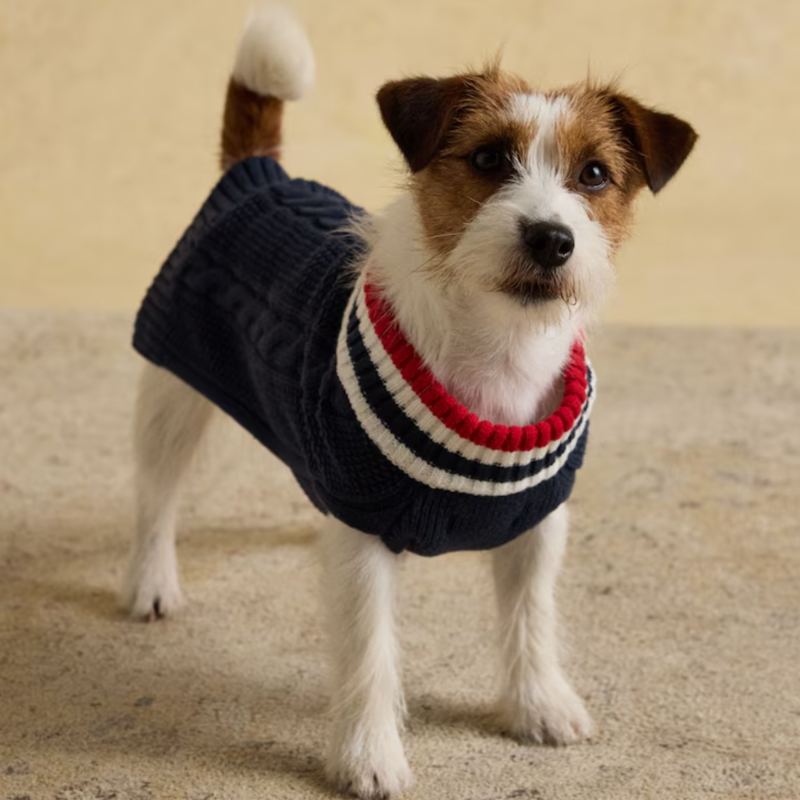 Joules Dawson Dog Knit Jumper - Navy-1