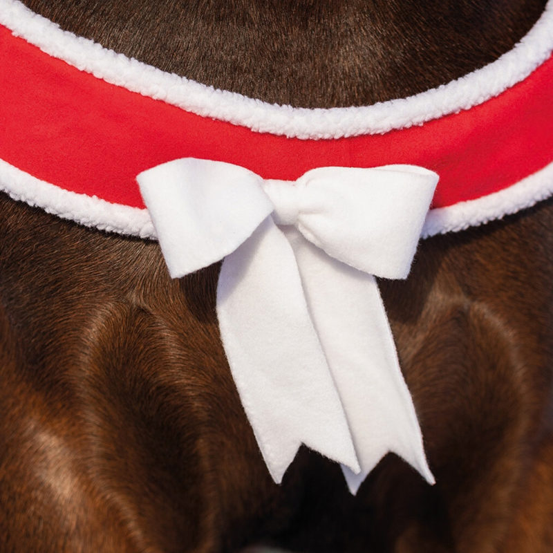 QHP Christmas Breast Strap - Red-1