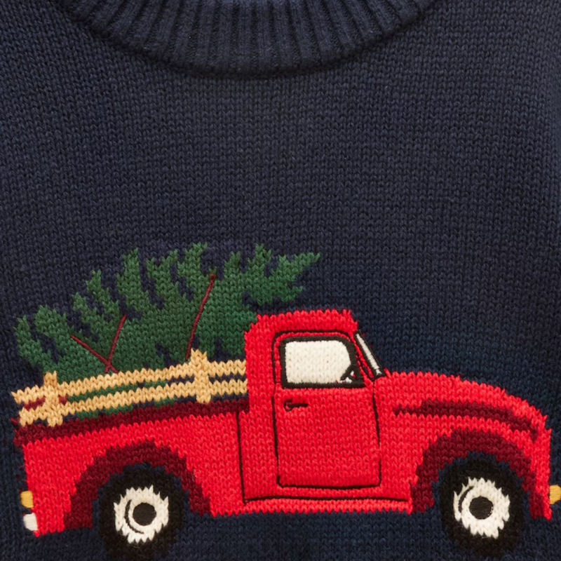 Joules Boys' Cracking Jumper - Blue Truck-2