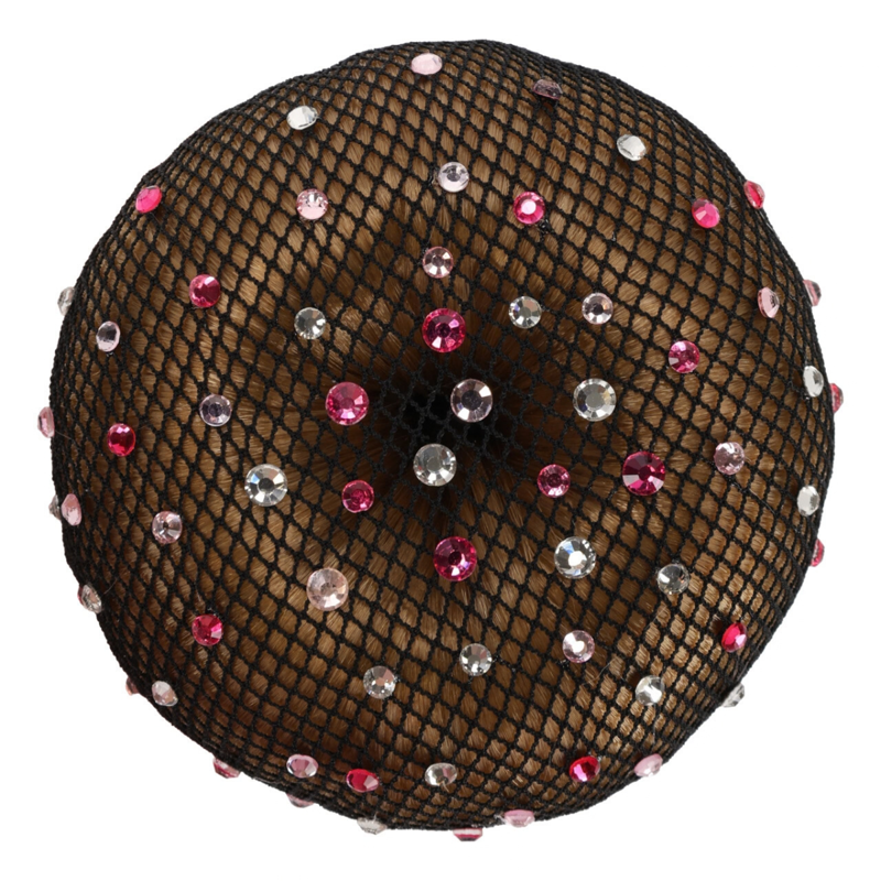 QHP Rhinestone Hair Net-4