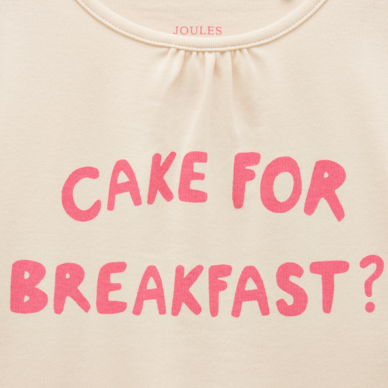 Joules Girls' Kipwell Pyjamas - Cream/Pink-6