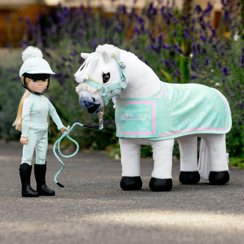 LeMieux Harlow Toy Pony Printed Rug - Softmint-2