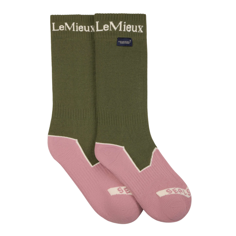 LeMieux x Sealskinz Waterproof Socks - Olive-2