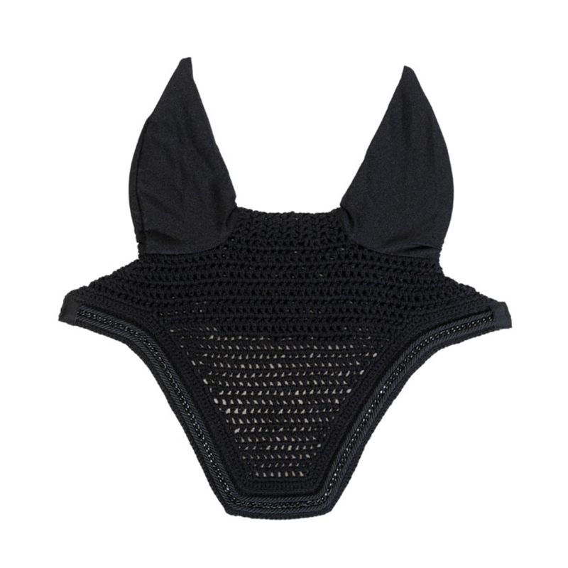 Kentucky Soundless Wellington Metal Chain Fly Veil Full - Black-2