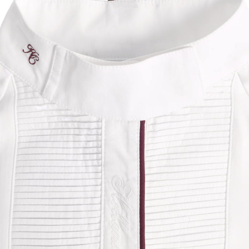Holland Cooper Farleigh Long Sleeve Show Shirt - White-3