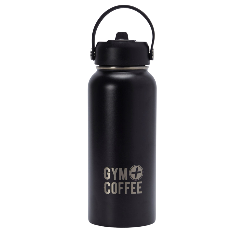 Gym + Coffee 1L Hydrate Bottle - Black