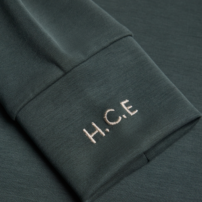 Holland Cooper Windsor Quarter Zip Sweat - Ivy Green-3