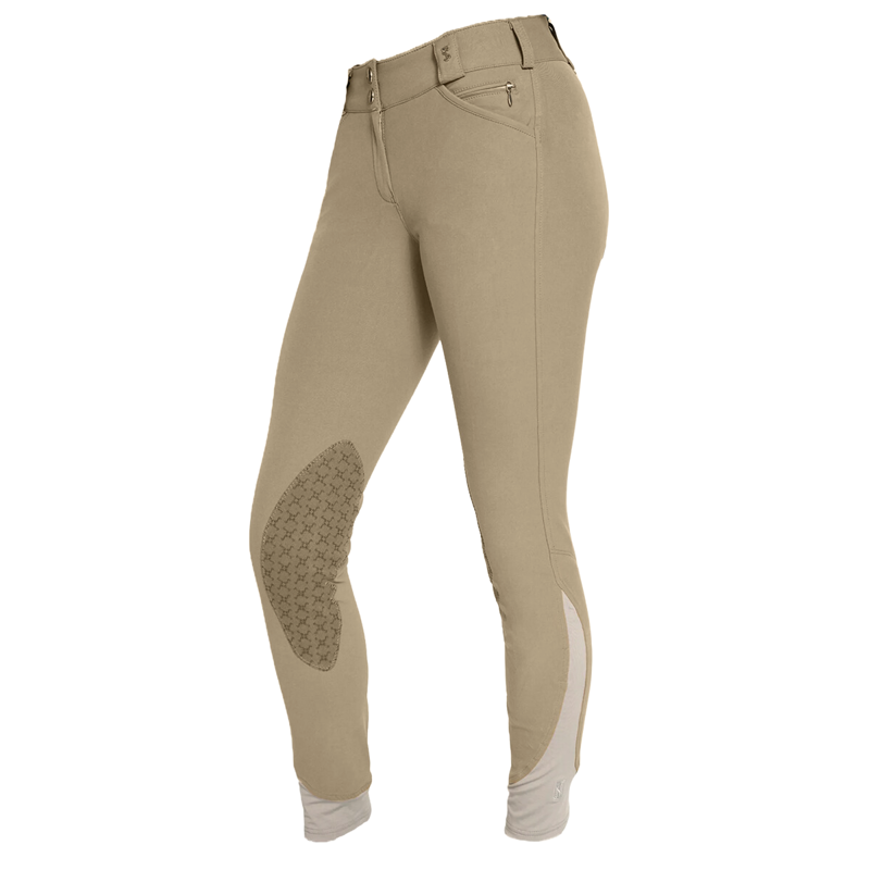 Tredstep Solo Grip Knee Patch Breeches - Tan-2