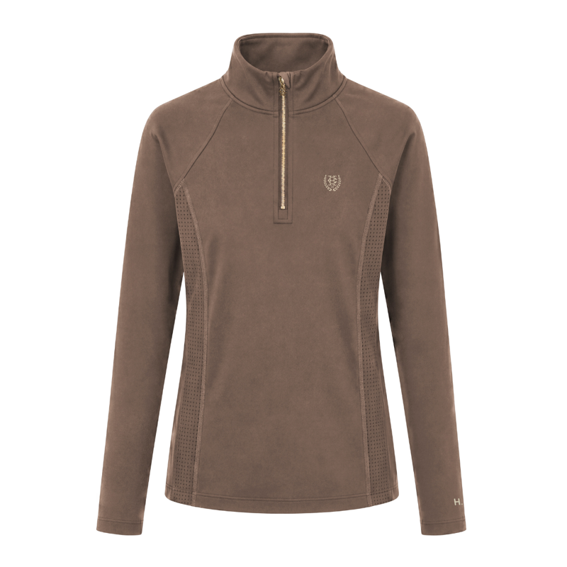 Holland Cooper Cranborne Long Sleeve Base Layer - Mocha-4