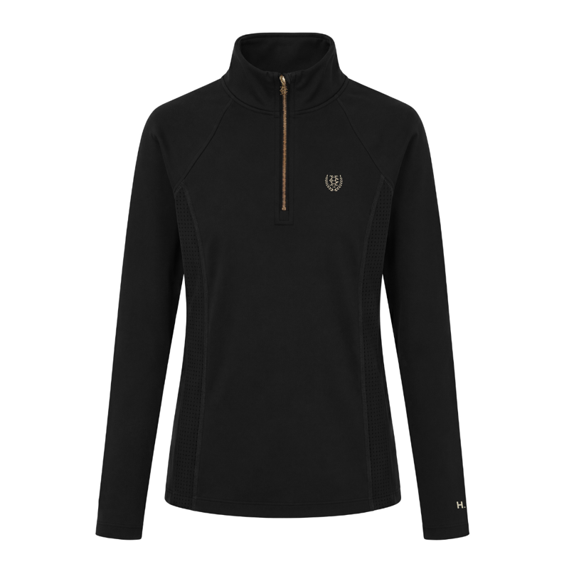 Holland Cooper Cranborne Long Sleeve Base Layer - Black-4