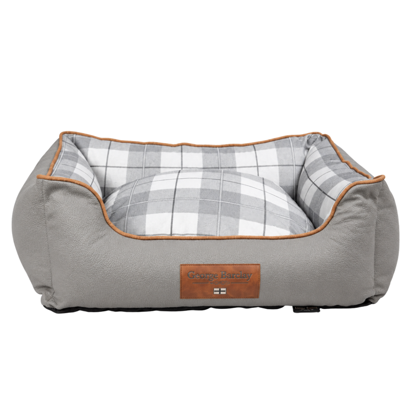 George Barclay Heritage Orthopaedic Walled Dog Bed - Moonstone - Medium