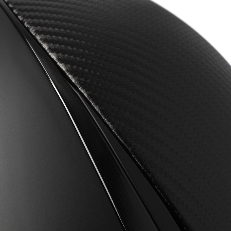 Charles Owen Hyda Wide Peak Carbon Riding Hat with MIPS - Black Matte/ Black Gloss-2