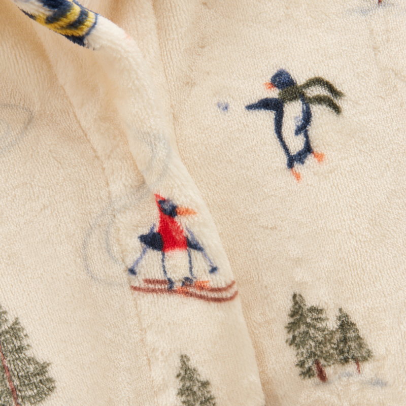 Joules Kids' Snug Dressing Gown - Cream-2
