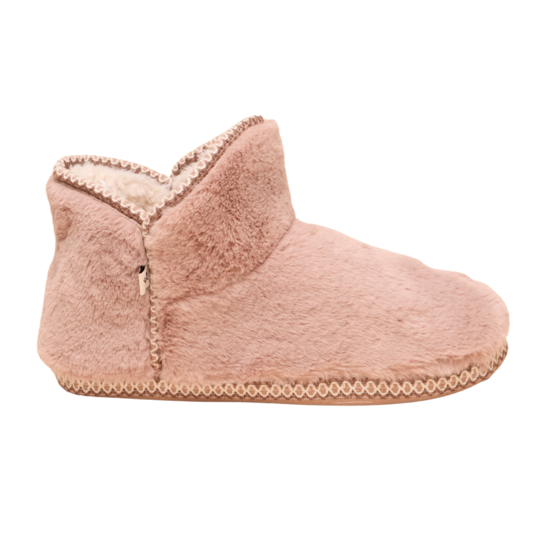 Joules Ladies Cabin Slipper Boot - Pink-2