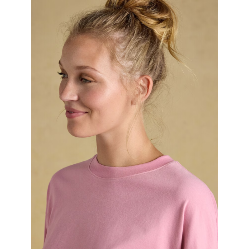 Joules Ladies Long Sleeve Pyjama Top - Pink-3