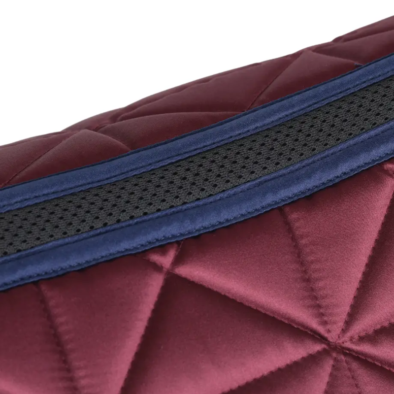 WeatherBeeta Satin Pro Air-Tec Dressage Saddlepad - Burgundy-2