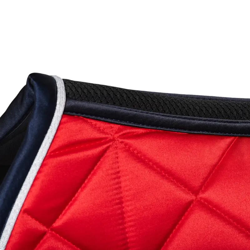 WeatherBeeta Satin Pro Air-Tec Dressage Saddlepad - Red-2