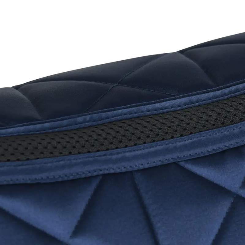 WeatherBeeta Satin Pro Air-Tec Euro Jump Saddlepad - Navy-2