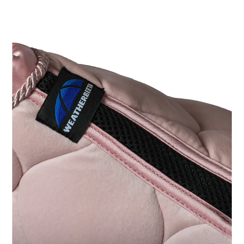 WeatherBeeta Velvet Dressage Saddlepad - Pink-2