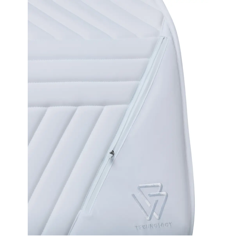 WeatherBeeta Softshell Pro Grip Euro Jump Saddlepad - White-3