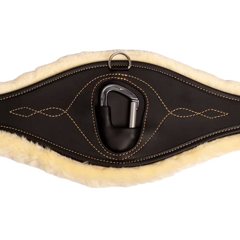Kentucky Sheepskin Anatomic Girth - Black-2