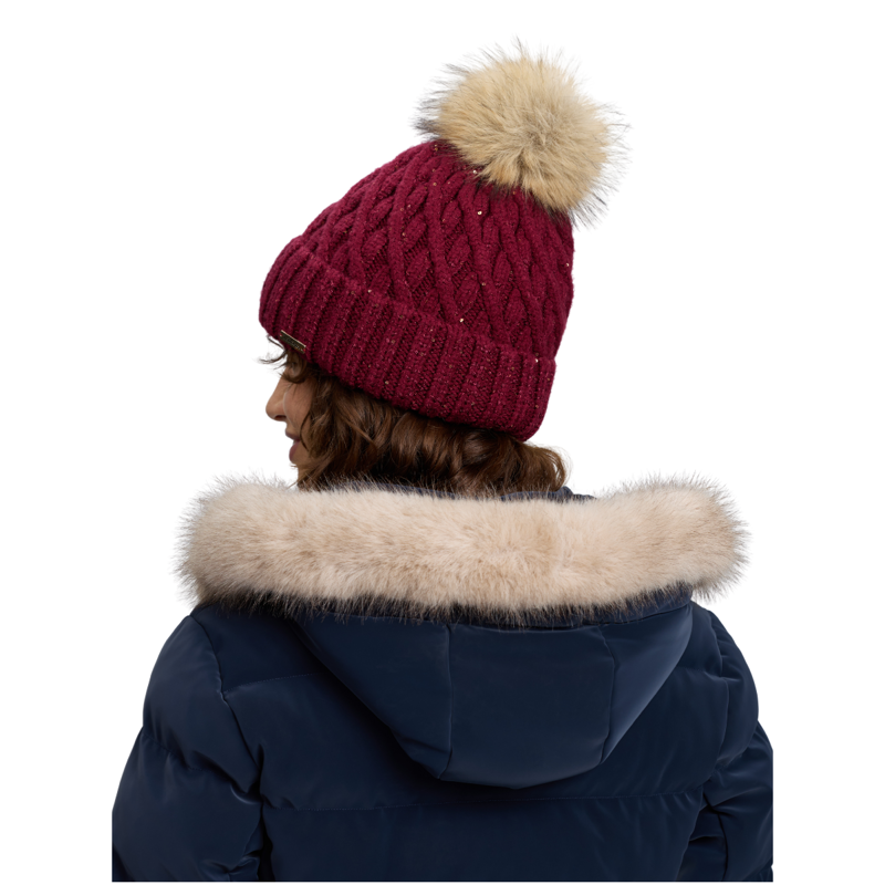 LeMieux Lustre Sequin Beanie - Garnet-4