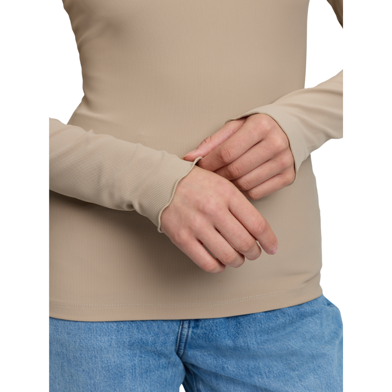 LeMieux Lustre Ribbed Top - Champagne-4