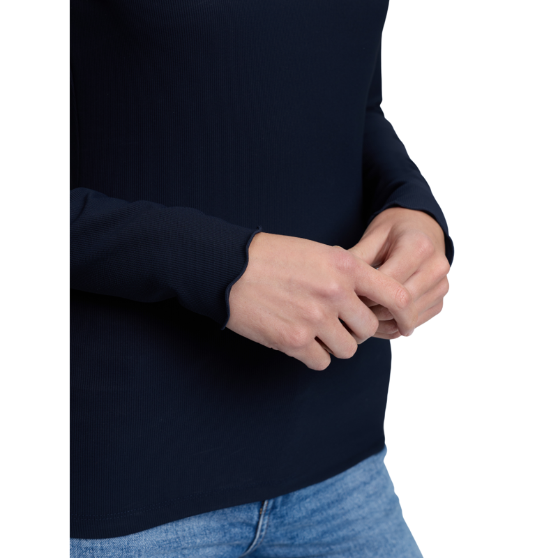 LeMieux Lustre Ribbed Top - Sapphire-3