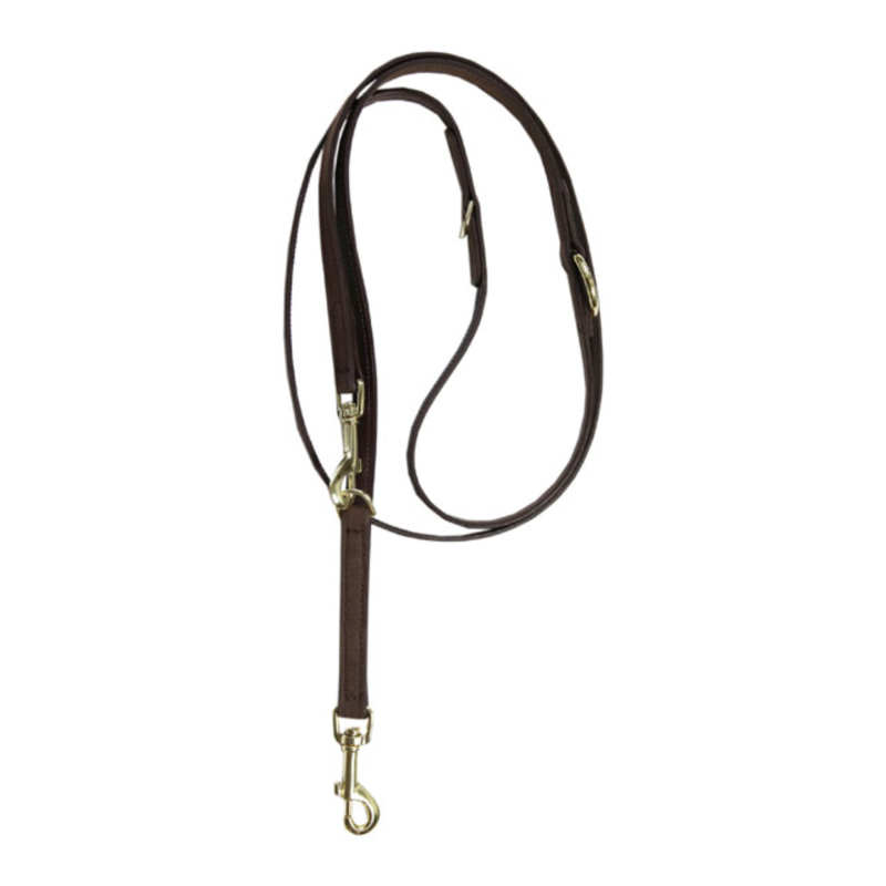 Kentucky Velvet Leather Dog Lead - Brown-1