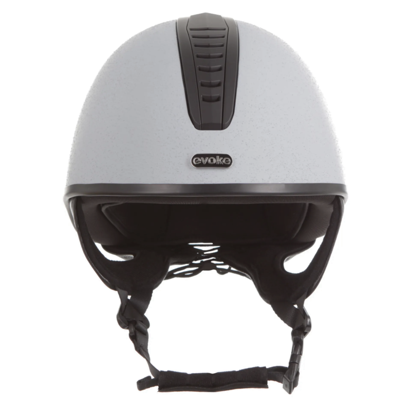 Evoke Orion Jockey Skull - Silver/Black/Black-2