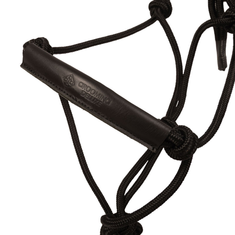 Grooming Deluxe Rope Halter - Black-2