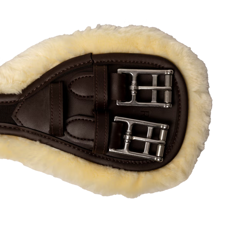 Kentucky Sheepskin Anatomic Short Girth - Brown-2
