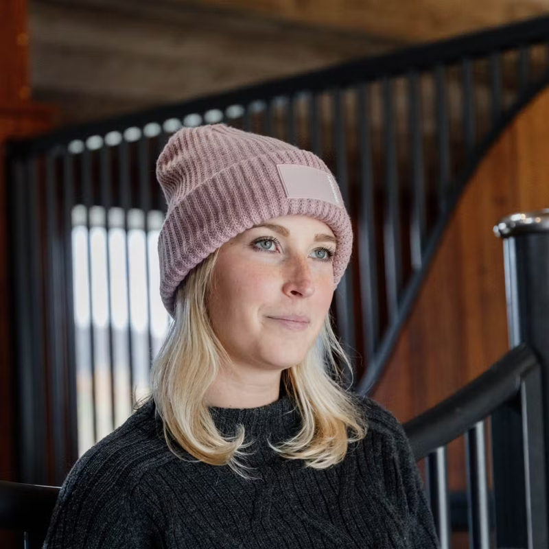 Kentucky Rubber Logo Beanie - Old Rose-2