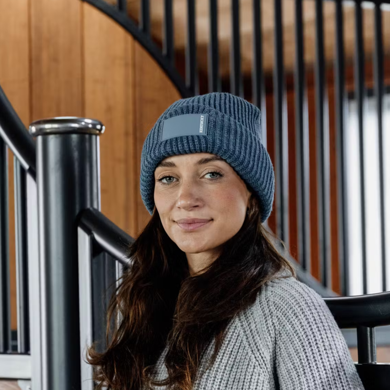 Kentucky Rubber Logo Beanie - Light Blue-2