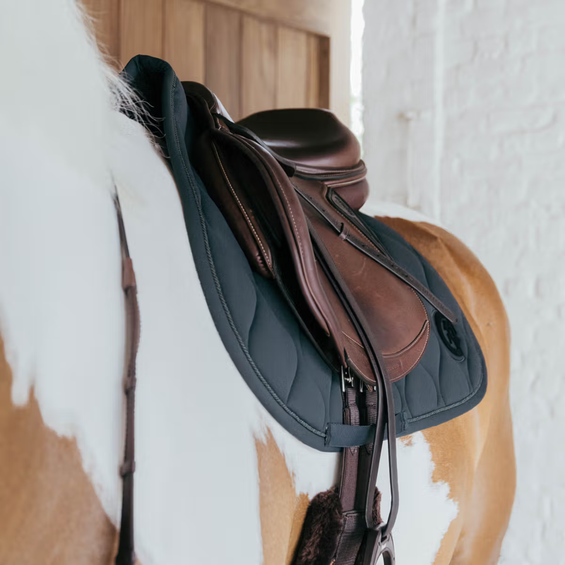 Kentucky Wave 3D Logo Show Jumping Saddlepad Full - Pine Green-2