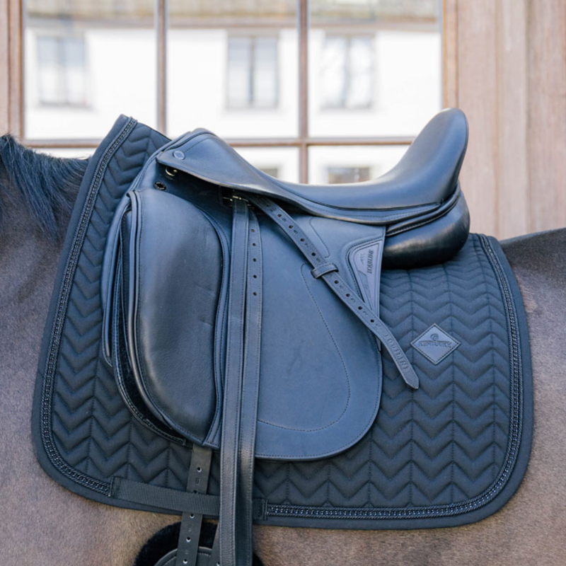 Kentucky Dressage Saddlepad with Metal Chain Full - Black