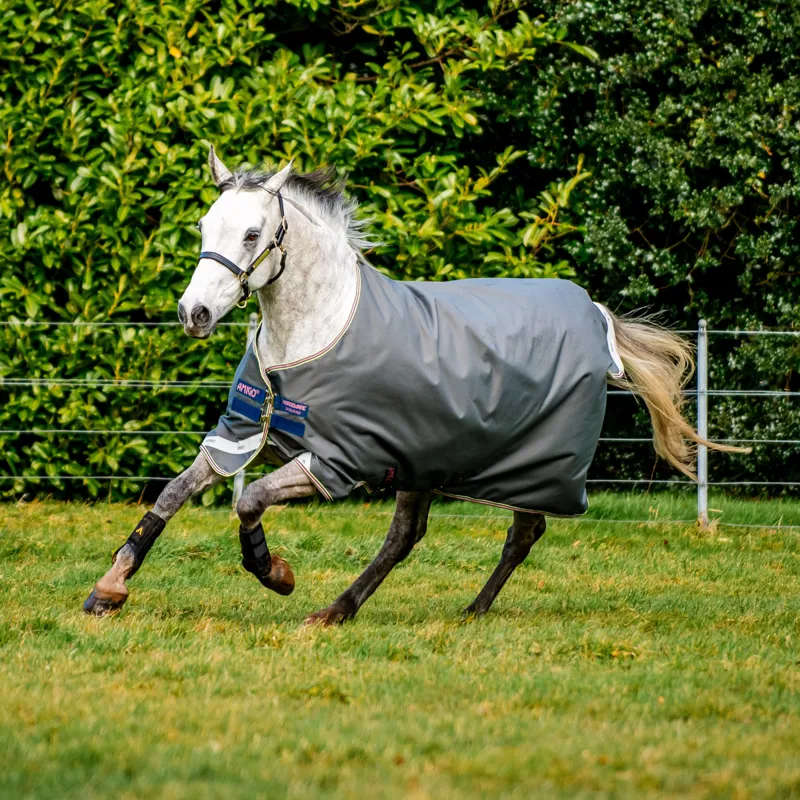 Horseware Amigo Bravo 12 0g Light Turnout Rug - Shadow/Navy/Rose-2