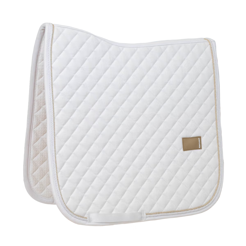 Kentucky Diamond Rope Dressage Saddlepad Full - White-2