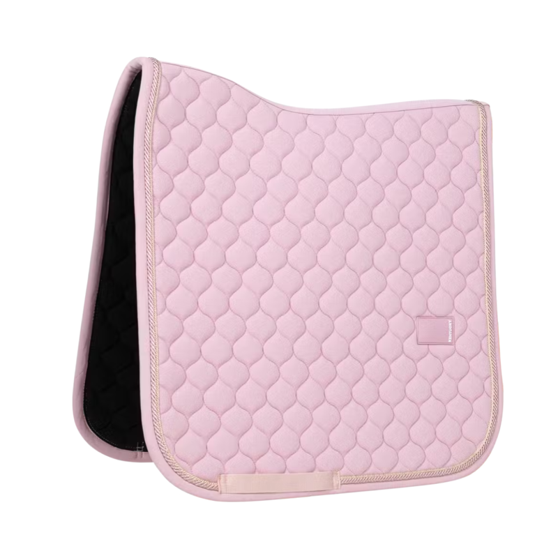 Kentucky Onion Quilt Rubber Logo Dressage Saddlepad Full - Light Rose-2