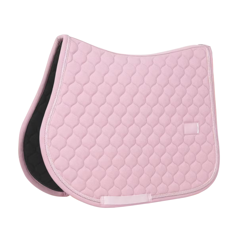 Kentucky Onion Quilt Rubber Logo Jumping Saddlepad Full - Light Rose-2