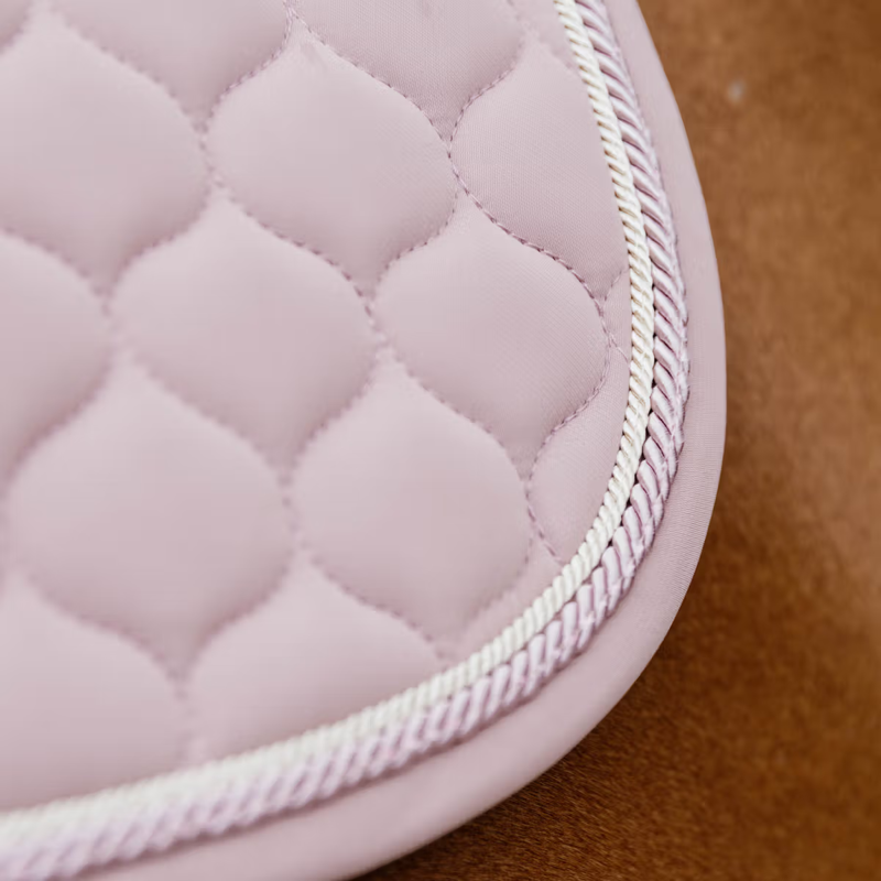 Kentucky Onion Quilt Rubber Logo Jumping Saddlepad Full - Old Rose-2