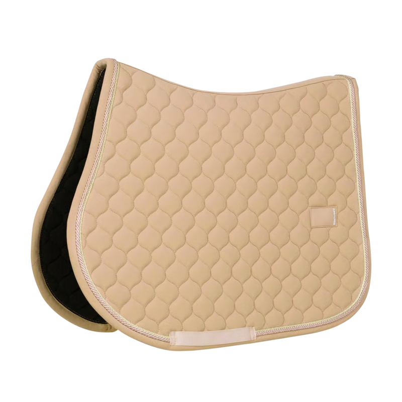 Kentucky Onion Quilt Rubber Logo Jumping Saddlepad Full - Beige-2