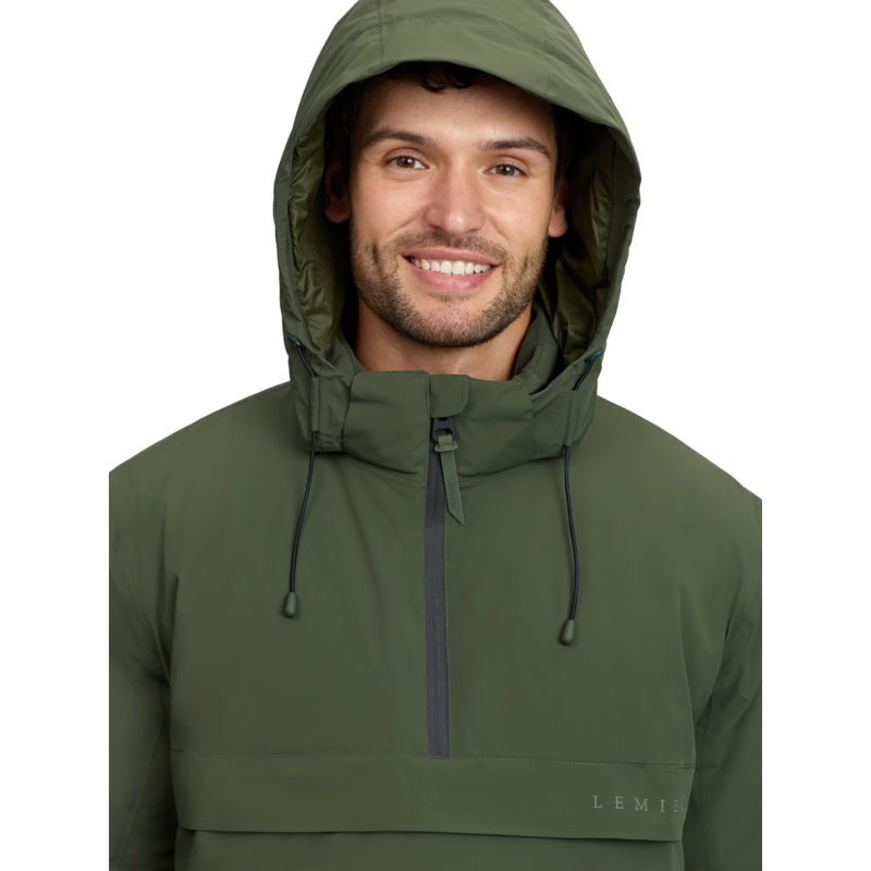 LeMieux Men's Waterproof Anorak - Olive-3