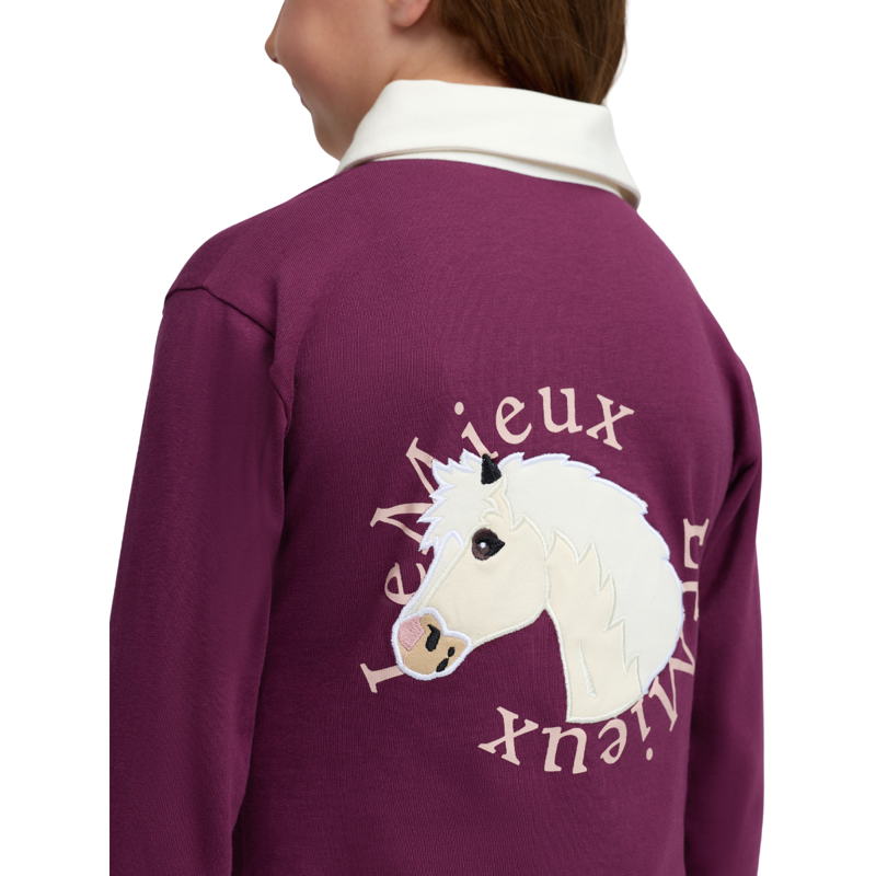 LeMieux Mini Roman Rugby Shirt - Blackberry-3