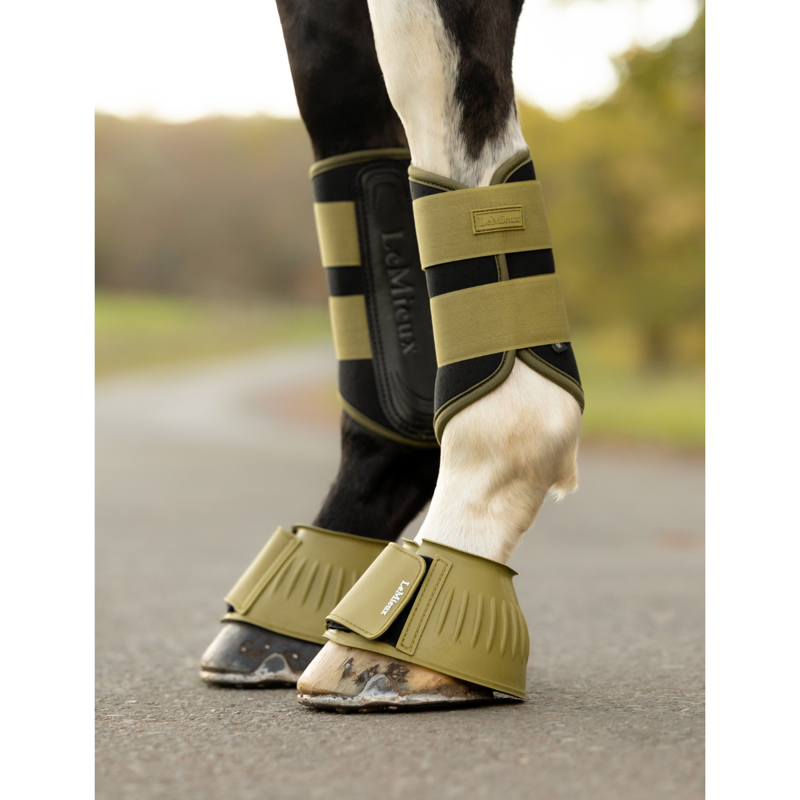 LeMieux Rubber Bell Boots - Gooseberry-2