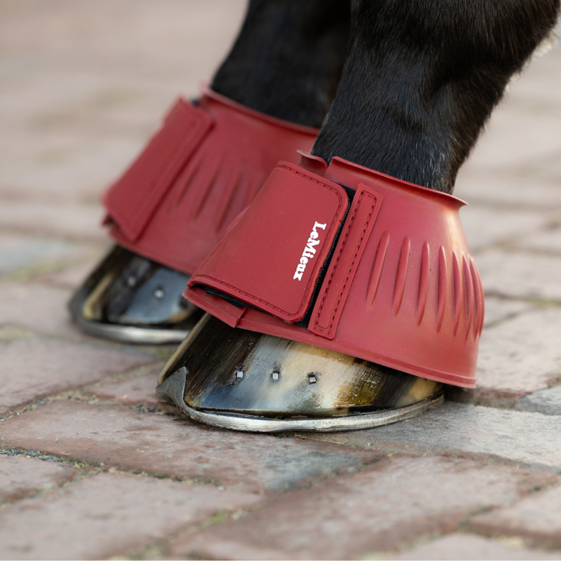 LeMieux Rubber Bell Boots - Russet-2