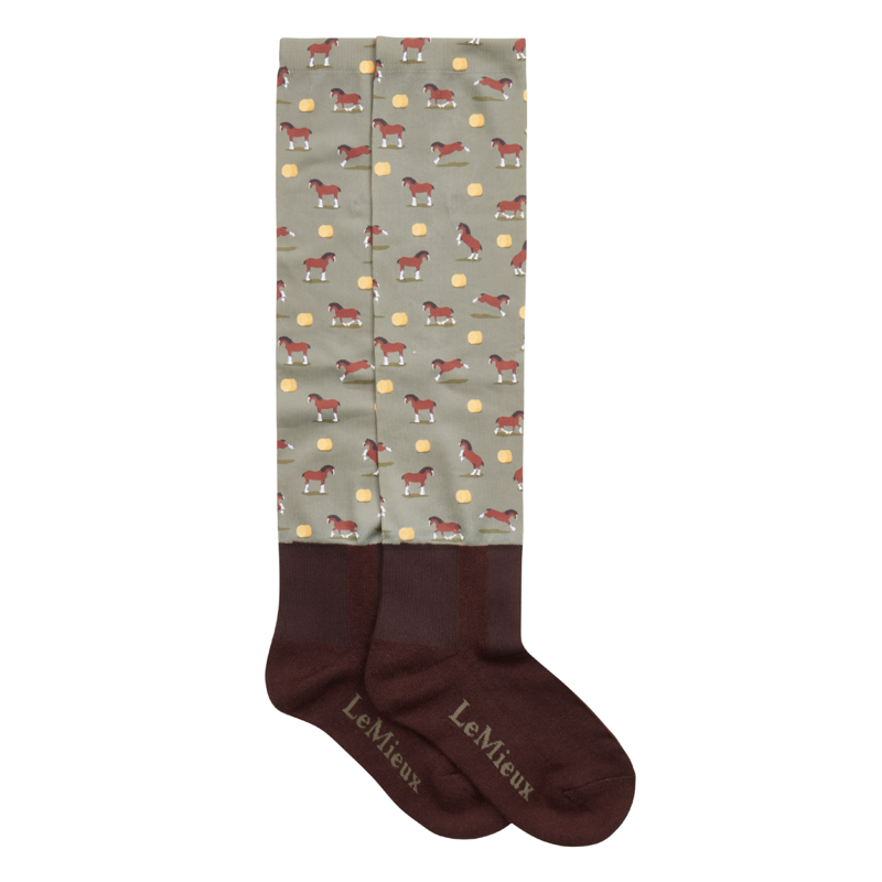 LeMieux Footsie Socks - Clydesdale Willow-2