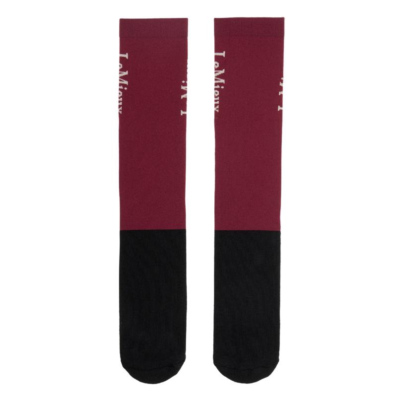 LeMieux Competition Socks 2 Pack - Blackberry-2