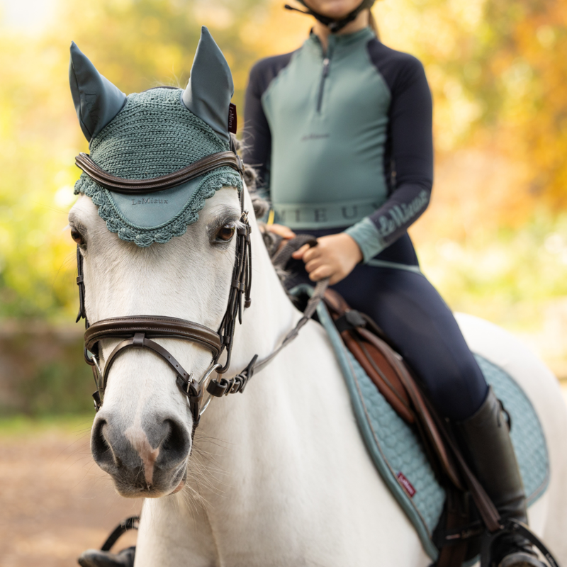 LeMieux Classic Fly Hood - Aloe-2