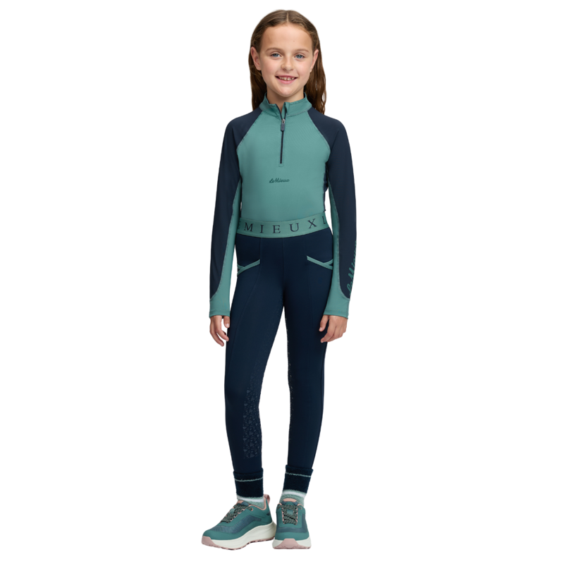 LeMieux Mini Base Layer - Navy/Aloe-5